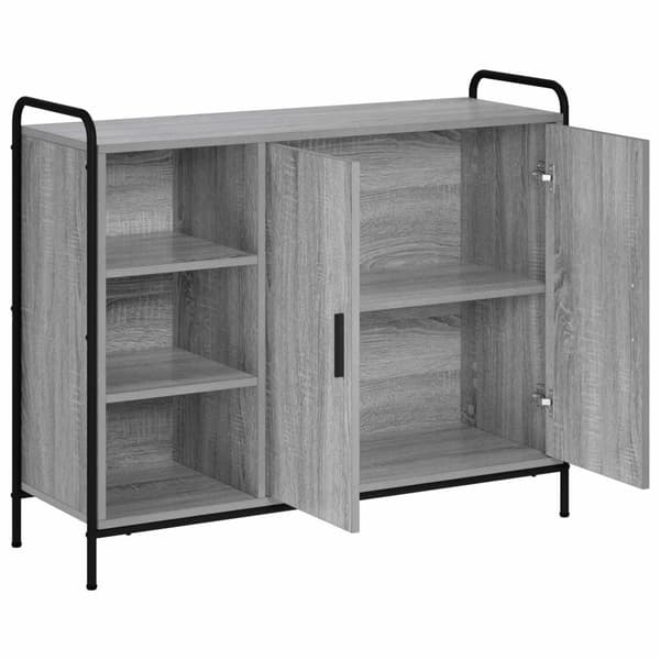 Sideboard Grå Sonoma 97 x 33 x 81 cm Konstruerat trä