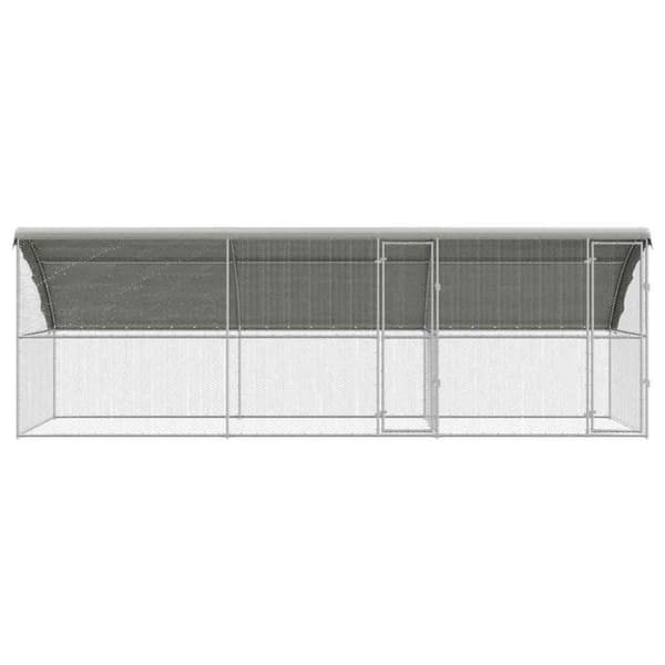 Hönshus 3 pcs Silver 600 x 200 x 200 cm Galvaniserat Stål