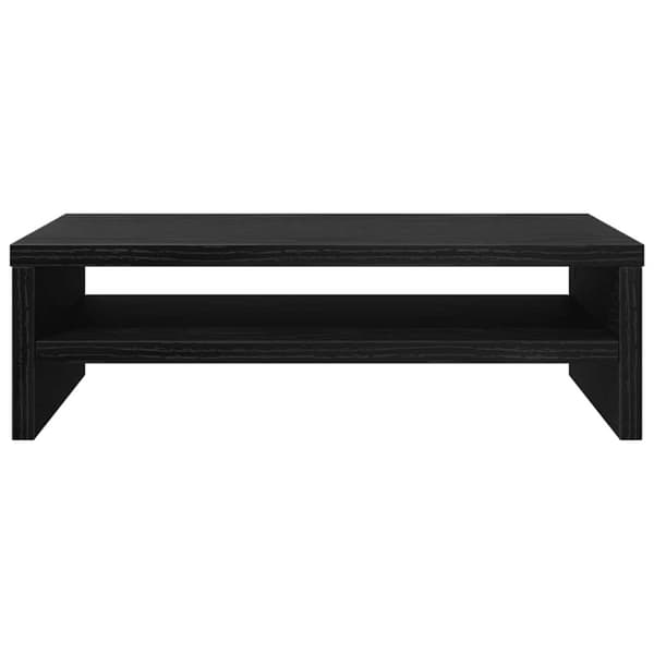 Monitorstativ svart ek 42x24x13 cm konstruerat trä