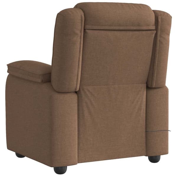 Massagefåtölj brun tyg