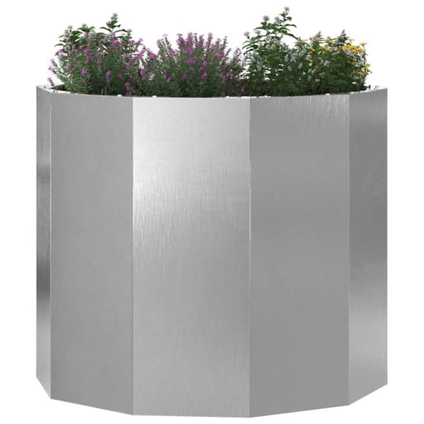 Planteringskärl Silver 60 x 60 x 50 cm Rostfritt stål