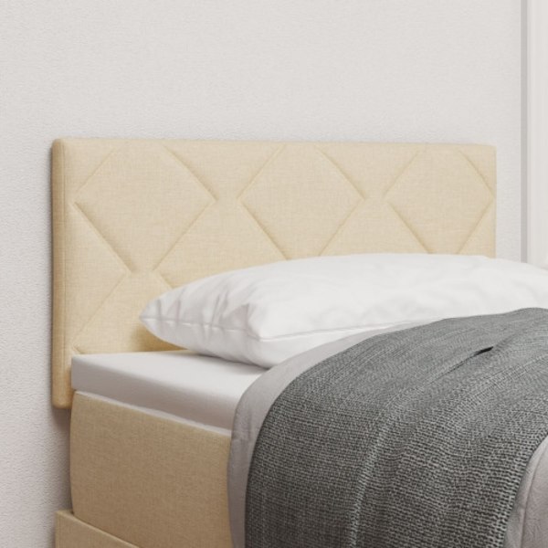 Sänggavlar med Diamantblock Design Grädde 80 cm Tyg