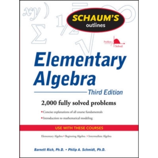 Schaum's Outline of Elementary Algebra, 3ed (häftad, eng)