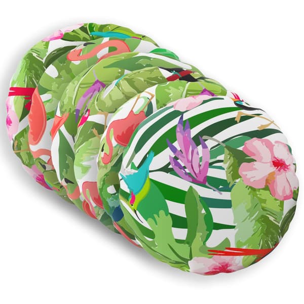 Kudde 6 st HEERLEN Flerfärgsdesign Ø 40 cm Polyester