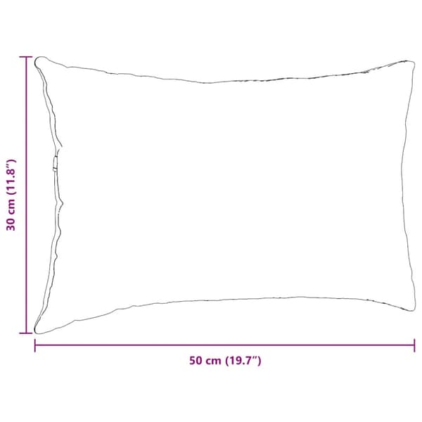 Sofakuddar 2 pcs Ljusgrå 50 x 30 cm tyg