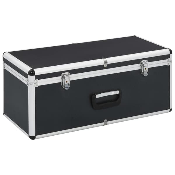 Förvaringsväskor 2 st svart aluminium