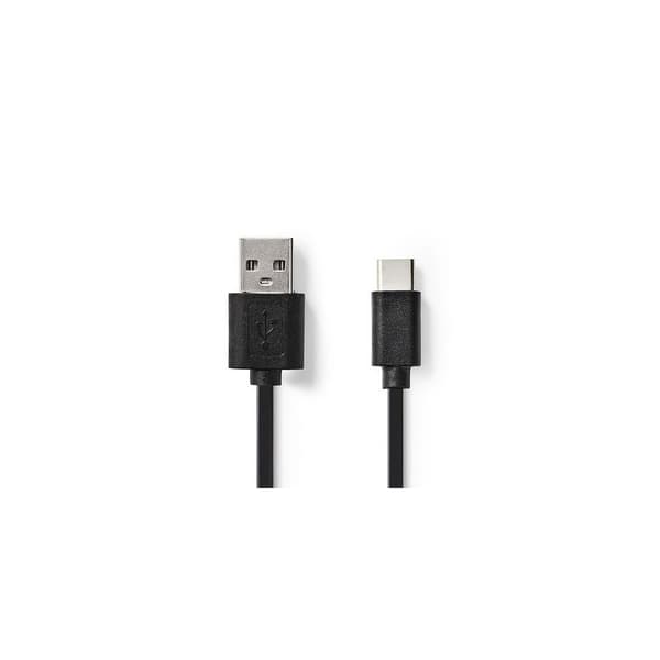 Kabel NEDIS USB-A-USB-C 3m svart