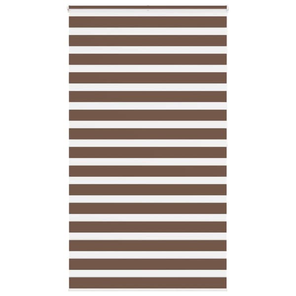 Rullgardin zebra brun 120x200 cm tyg bredd 115,9 cm polyester