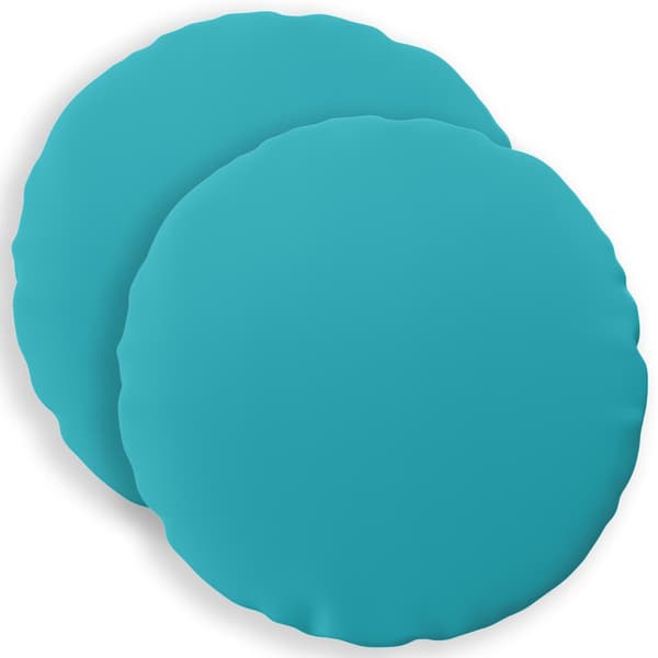 Kudde 2 st HEERLEN Turkos Ø 50 cm Polyester