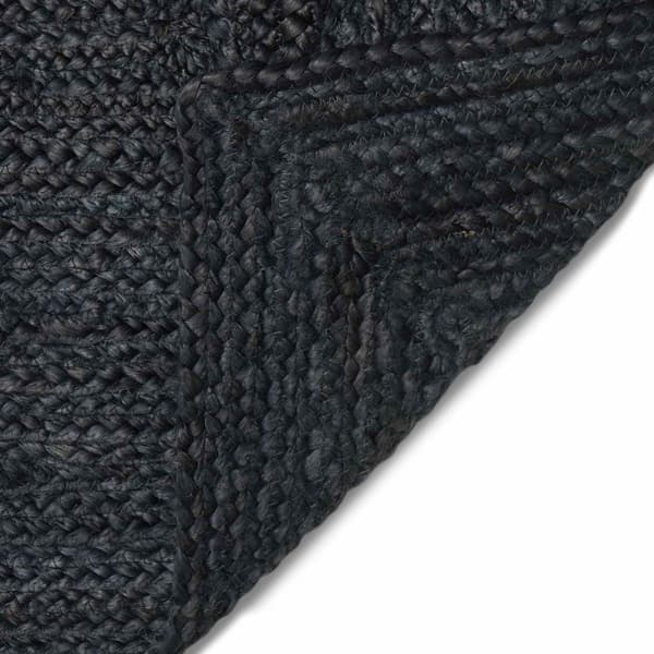 Områdesmattor Rektangulär Mörkgrå 80 x 150 cm Jute