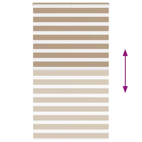 Rullgardin zebra 120x230 cm tyg bredd 115,9 cm polyester