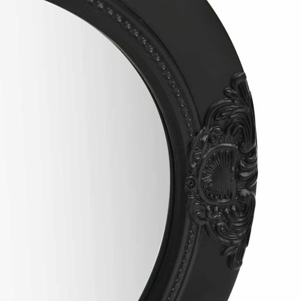 Väggspegel barockstil 50 cm svart