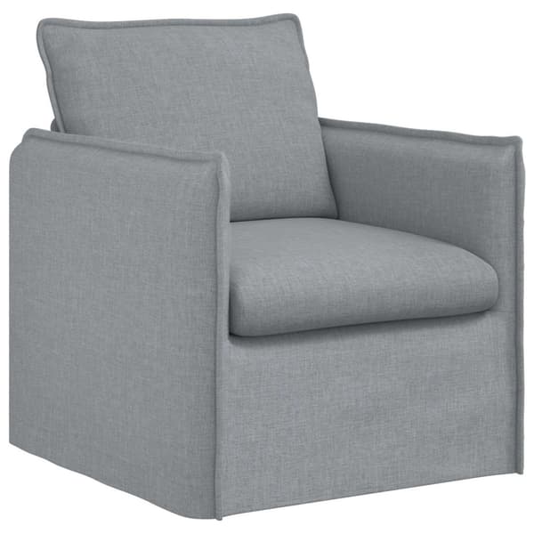 Soffa Ljusgrå 75 x 82 x 85 cm tyg
