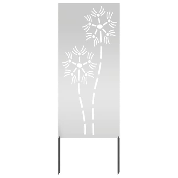 Trädgårds integritetsskärm Silver 50 x 140 cm Galvaniserat stål