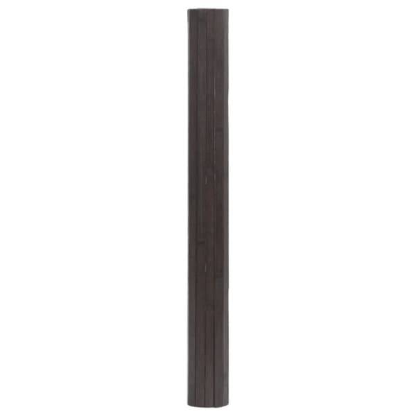 Matta rektangulär mörkbrun 100x100 cm bambu