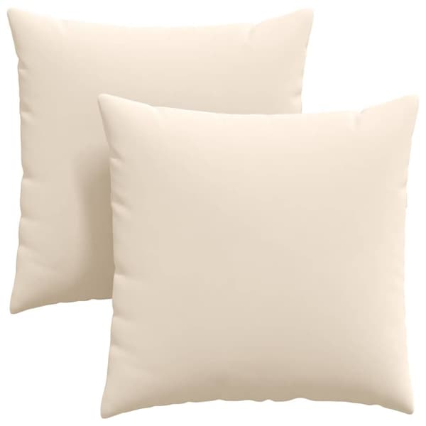 Sofakuddar 2 pcs Beige 60 x 60 cm tyg