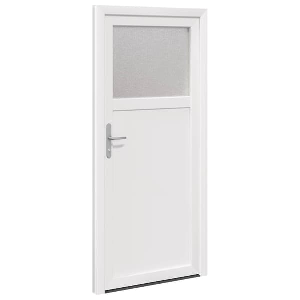 Sidentré Dörr Vit 88 x 198 cm PVC