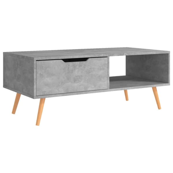 Soffbord grå 100x49,5x43 cm konstruerat trä