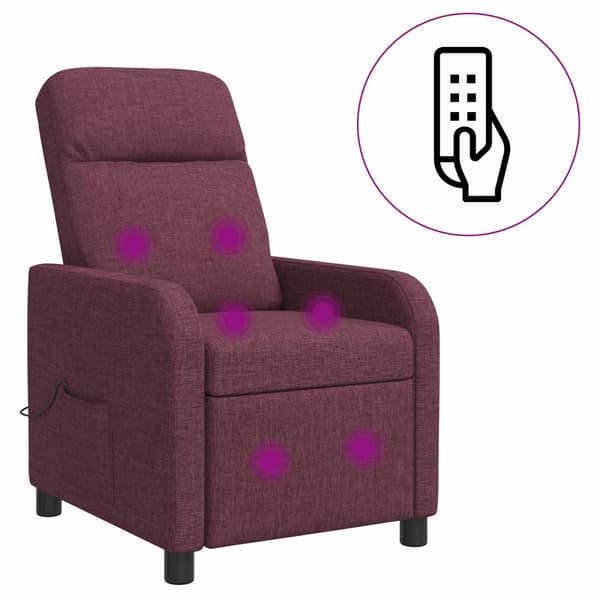 Massagefåtölj Lila Tyg