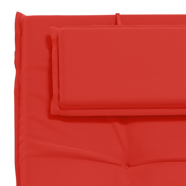 Solstol Kudde GEMERT 100% Polyester Röd 190 x 50 x 9 cm