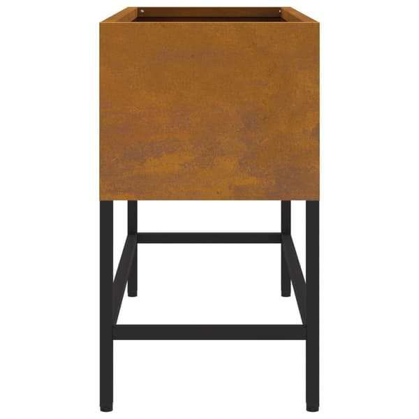 Höjdträdgårdsplanterare Rostig 60 x 26 x 45 cm