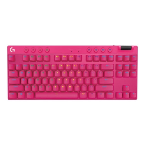 Logitech G PRO X TKL - tangentbord - QWERTY - USA, internationellt - rosa Inmatningsenhet Magenta
