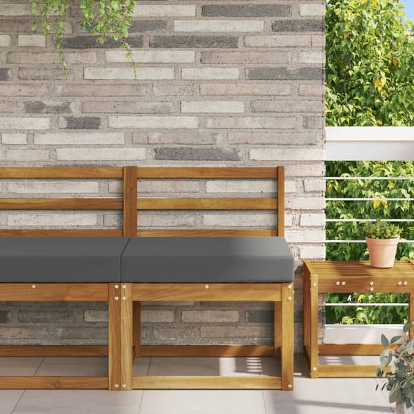 Utomhus Soffa Kudde Polyester Antracit 60 x 60 cm