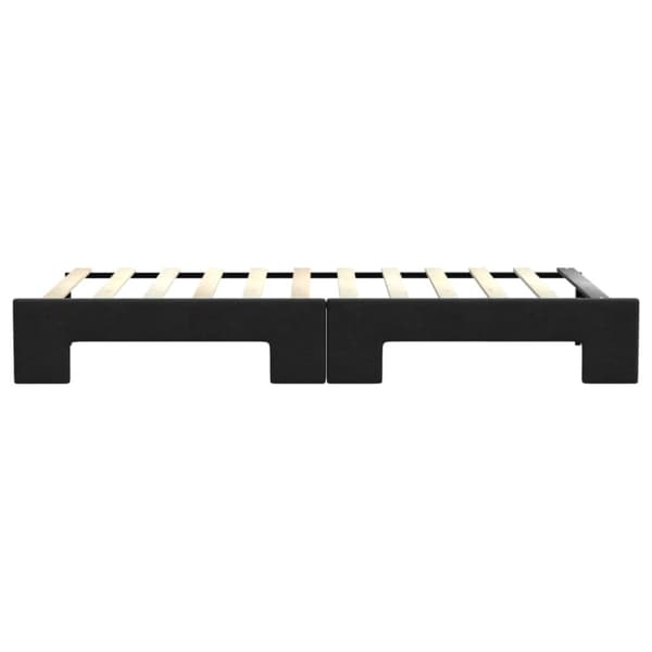 Dagbädd utdragbar svart 80x200 cm tyg