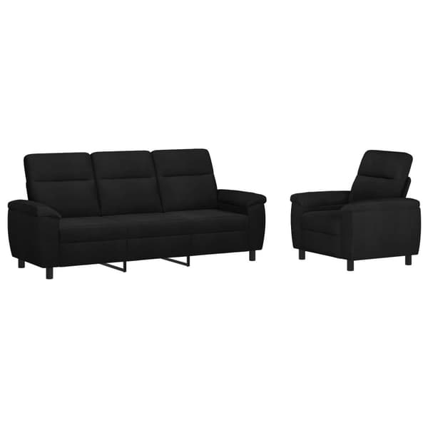 Soffset 2 st Svart Tyg