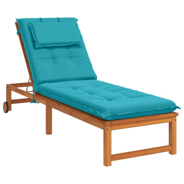 Solstol Kudde GEMERT 100% Polyester Turkos 190 x 60 x 9 cm