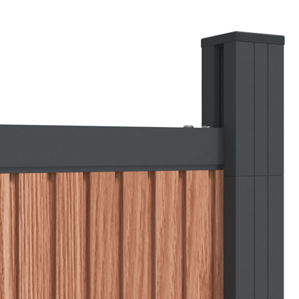 Staketpanel brun 699x186 cm WPC