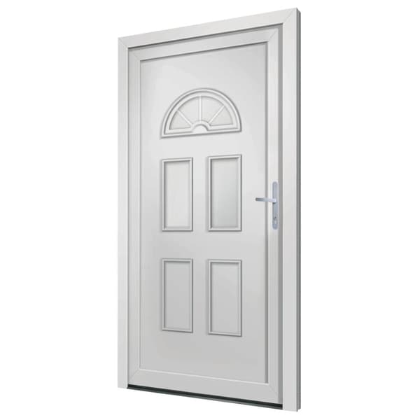 Ytterdörr vit 88x208 cm PVC
