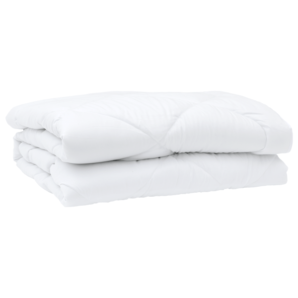 Duntäcke med kudde 3 pcs Vit Mikrofiber