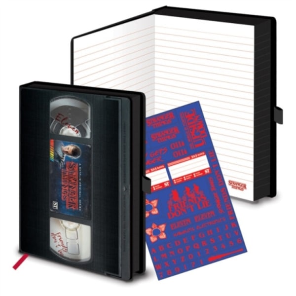 STRANGER THINGS (VHS SEASON ONE) A5 PREMIUM NOTEBOOK