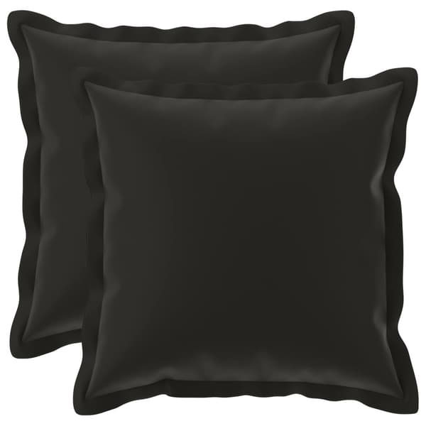 Kudde med kudde HOUTEN 2 st Svart Polyester