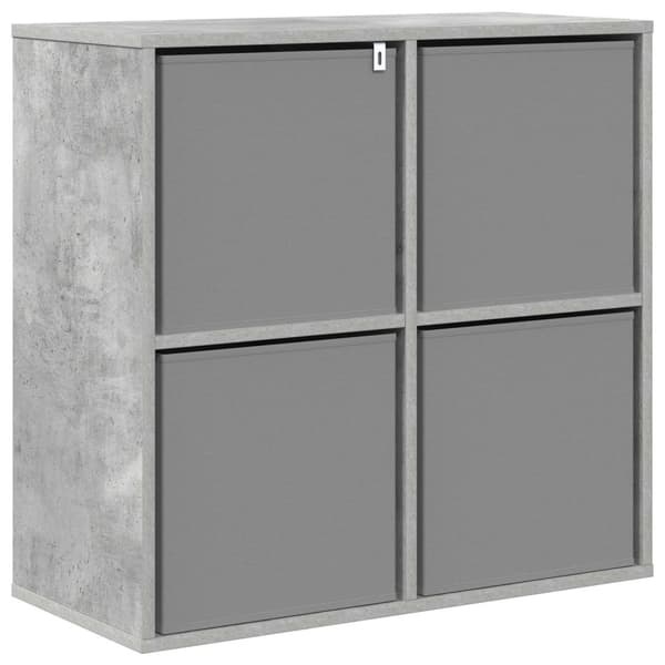 Sideboard med låda Betonggrå 68,5 x 32 x 67 cm