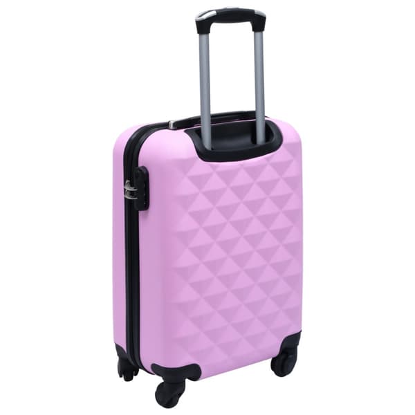 Hårda resväskor 2 st rosa ABS
