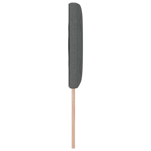 Huvudgavel Mörkgrå 144 cm tyg