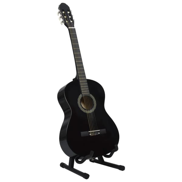 Klassisk gitarr 12 delar svart 4/4 39"