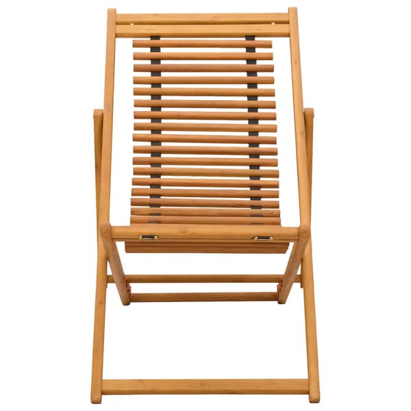 Deck Chair 3 Position Massiv Eukalyptus Trä Naturlig