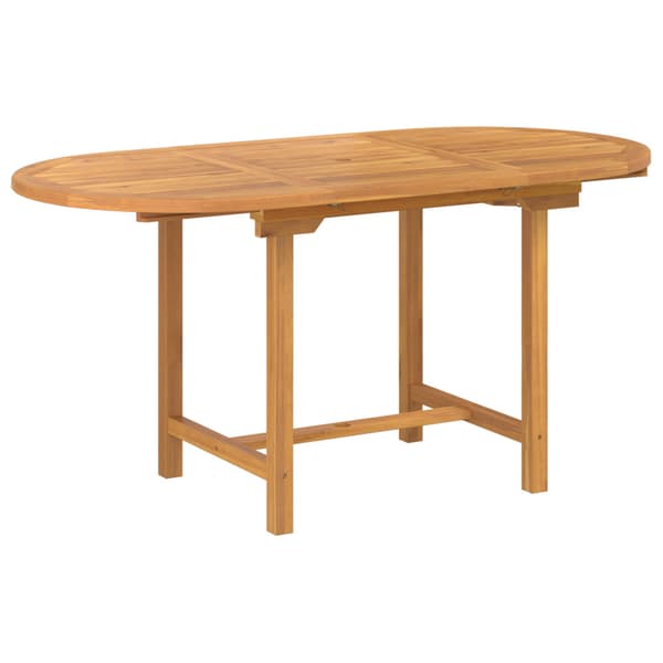 Trädgårdsmöbelset 7 pcs Brun Massivt teakträ