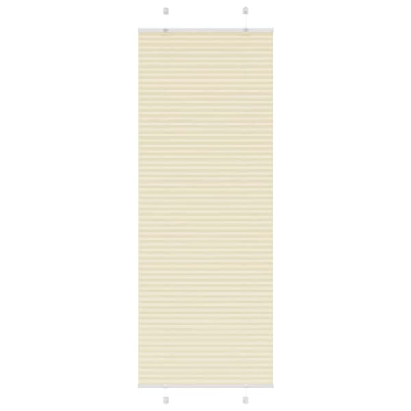 Plisserad persienn cremefärgad 70x200 cm tyg bredd 69,4 cm