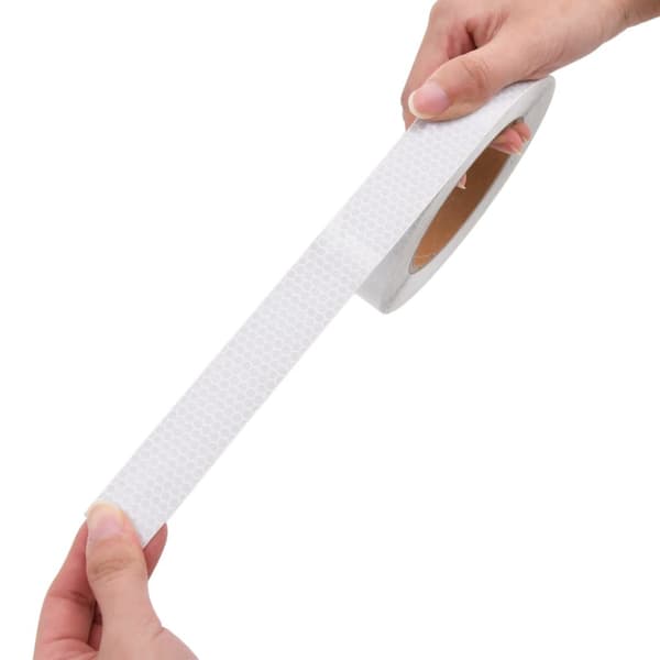 Reflextejp vit 2,5 cmx20 m PVC
