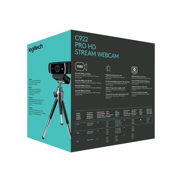 Logitech HD Pro Webcam C922 - webbkamera