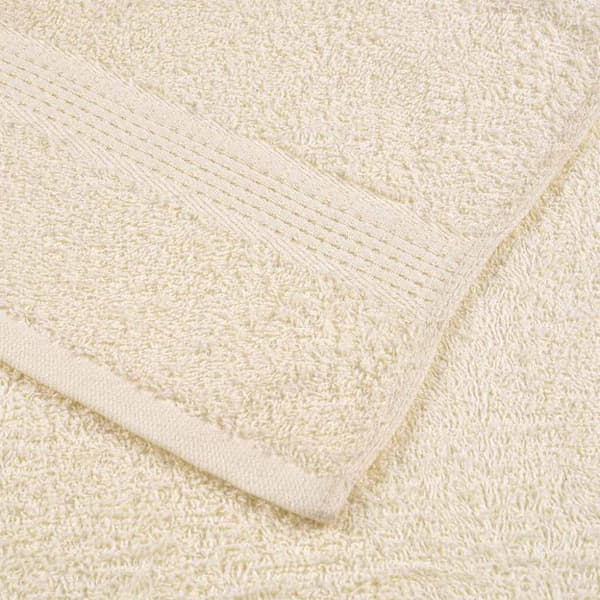 Bastuhanddukar FROGN 4 st gräddvit 80x200 cm 360 gsm