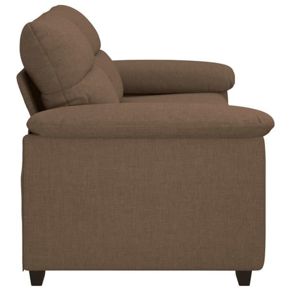 2-sitssoffa brun 180x81x84 cm tyg