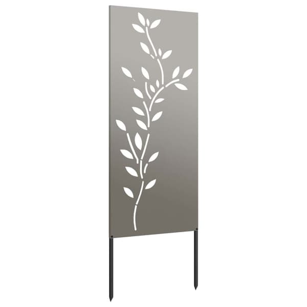 Trädgårds integritetsskärm Blommor Rostig 50 x 140 cm