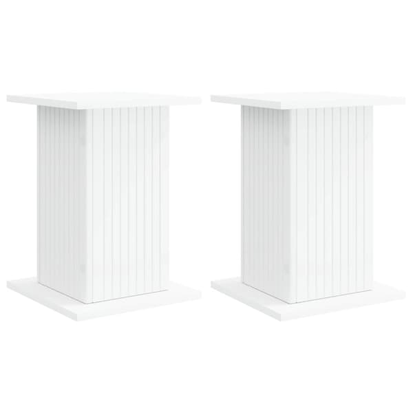 Växtställ 2 pcs Vit 30,5 x 30 x 43 cm Konstruerat trä