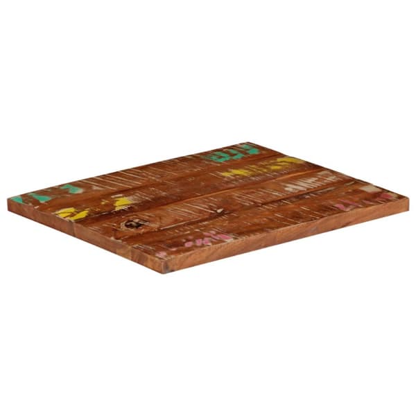 Bordsskiva 60x50x2,5 cm rektangulär massivt återvunnet trä