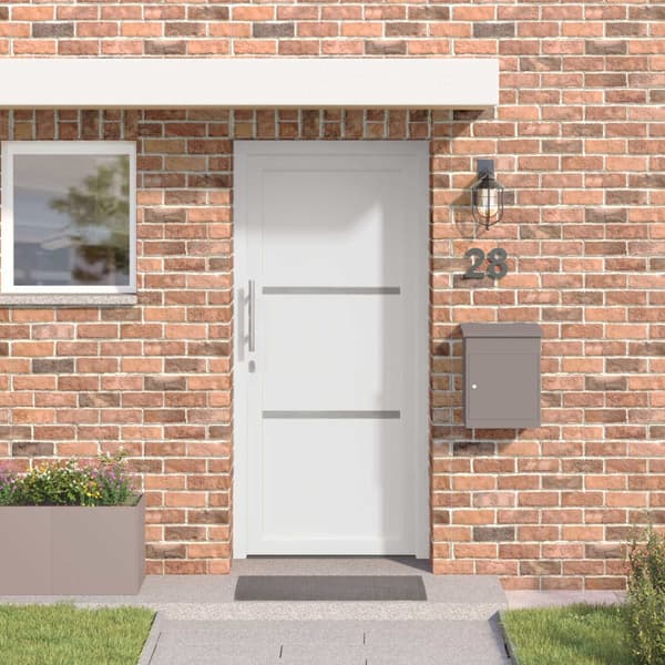 Framdörr Vit 98 x 208 cm PVC